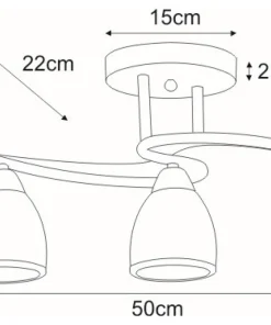 Lampa sufitowa K-JSL-8090/3 AB z serii SAMIRA | Kaja Oświetlenie*Sklep Kaja Discount