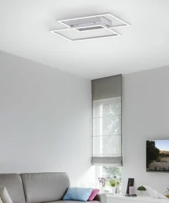 Best Sklep Kaja Lampa sufitowa LED - dwa prostokąty 8192-55 z serii INIGO | Kaja szary