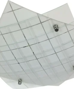 Lampa sufitowa LED z kloszem w kratkę 10-30146 DUBLOS | Kaja*Sklep Kaja Store
