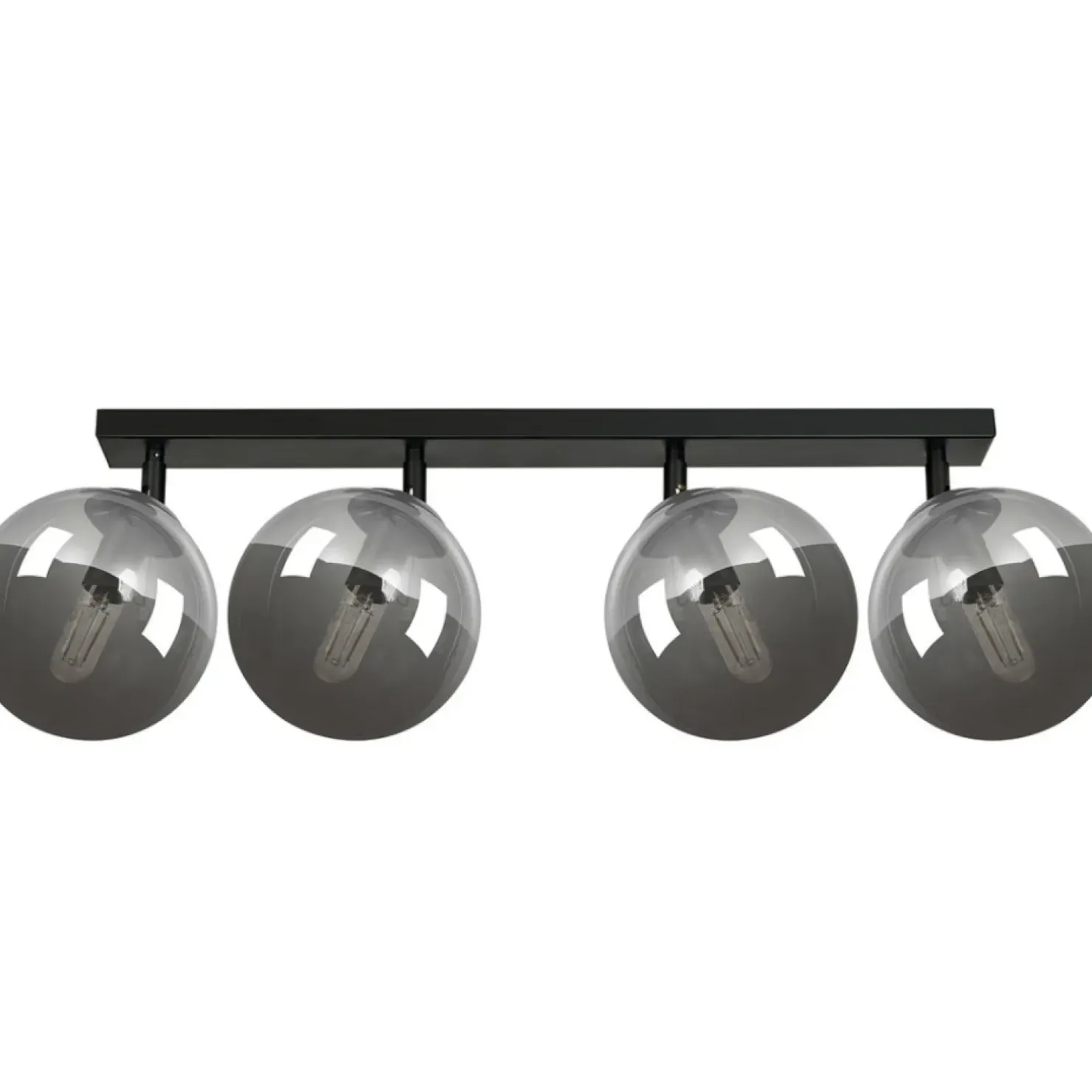 Clearance Sklep Kaja Lampa sufitowa listwa z grafitowymi kloszami 777/4 | Kaja Oświetlenie