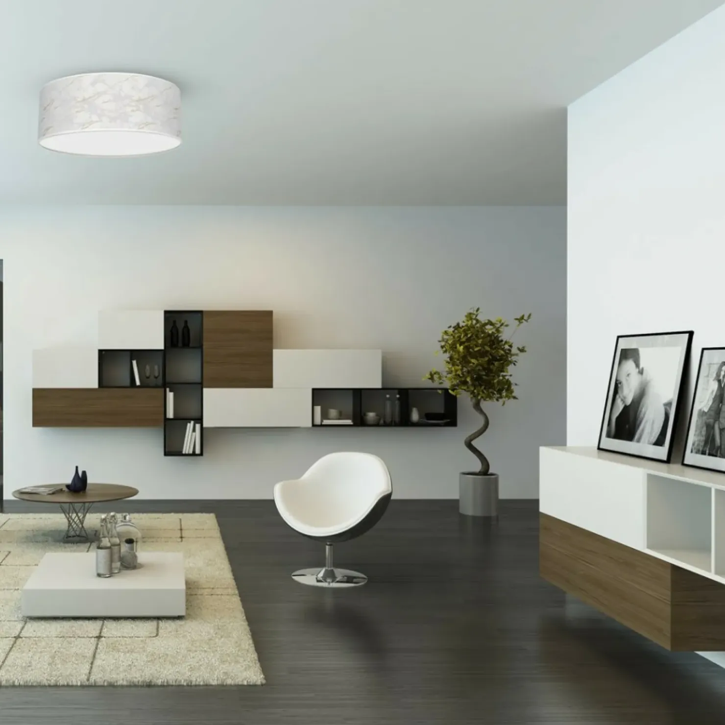 Lampa sufitowa, marmurkowy plafon MLP7307 z serii SENSO | Kaja Oświetlenie*Sklep Kaja Cheap