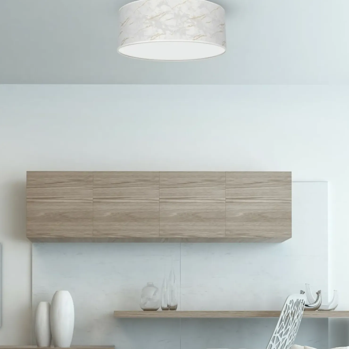 Lampa sufitowa, marmurkowy plafon MLP7307 z serii SENSO | Kaja Oświetlenie*Sklep Kaja Cheap