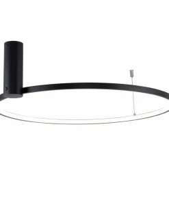 Outlet Sklep Kaja Lampa sufitowa obręcz zmienna barwa LED ⌀60cm 89429-60BK HORIK | Kaja