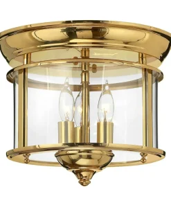 Lampa sufitowa, plafon na 3 żarówki HK-GENTRY-F-PB z serii GENTRY*Sklep Kaja Cheap