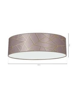Lampa sufitowa, plafon o średnicy 50 cm MLP7586 z serii ZIGGY | Kaja Oświetlenie*Sklep Kaja Shop