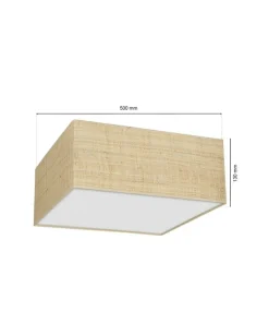 Lampa sufitowa, plafon w naturalnych kolorach MLP7485 z serii MARSHALL | Kaja Oś*Sklep Kaja Flash Sale