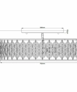 Lampa sufitowa, plafon z kryształkami FE-LUCIA-6SF-L z serii LUCIA*Sklep Kaja Fashion