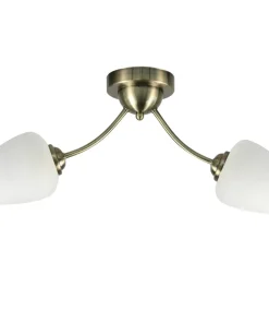 Lampa sufitowa w kolorze patyny, z kloszami 32-22578 z serii ZINA | Kaja Oświetl*Sklep Kaja Discount