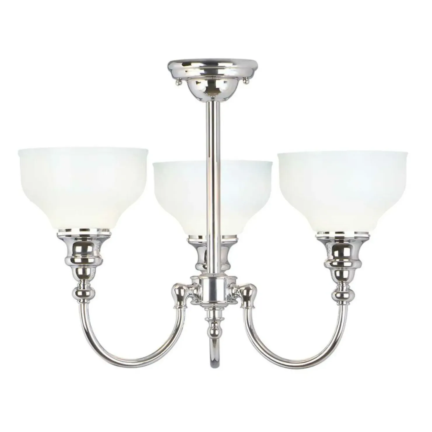 Lampa sufitowa w kolorze chromu BATH-CD3 z serii CHEADLE*Sklep Kaja Fashion