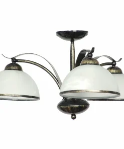 Lampa sufitowa w kolorze patyny, białe klosze LX 4037 KORFU | Kaja*Sklep Kaja Cheap