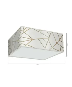 Lampa sufitowa w kształcie prostokąta MLP7564 z serii ZIGGY | Kaja Oświetlenie*Sklep Kaja Cheap
