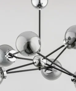 Best Sale Sklep Kaja Lampa sufitowa w nowoczesnym stylu, czerń i chrom AL 63058 | Kaja