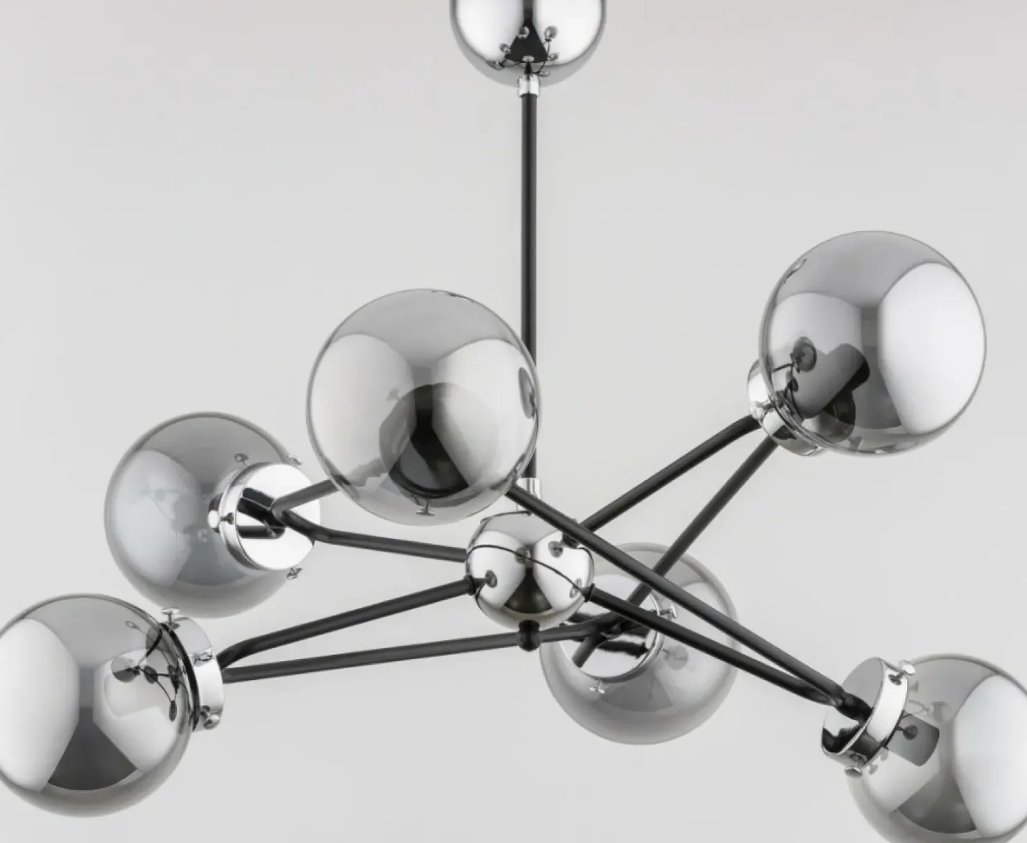 Best Sale Sklep Kaja Lampa sufitowa w nowoczesnym stylu, czerń i chrom AL 63058 | Kaja