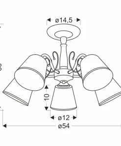 Lampa sufitowa w stylu klasycznym 35-26583 z serii LOSANNA | Kaja Oświetlenie*Sklep Kaja Best Sale