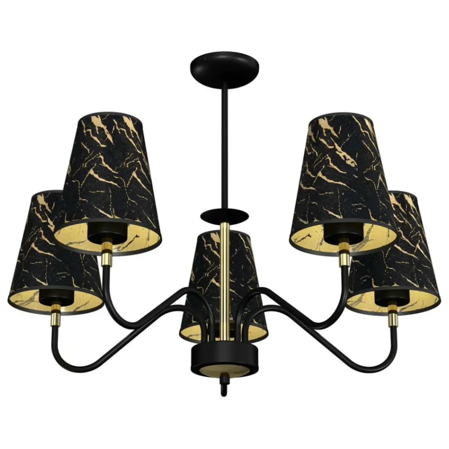 New Sklep Kaja Lampa sufitowa, żyrandol dający dużo światła MLP7282 z serii HERMES | Kaja Oświe