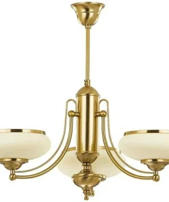 Lampa sufitowa z 3 szklanymi kloszami, złota AL 10903 | Kaja*Sklep Kaja Store