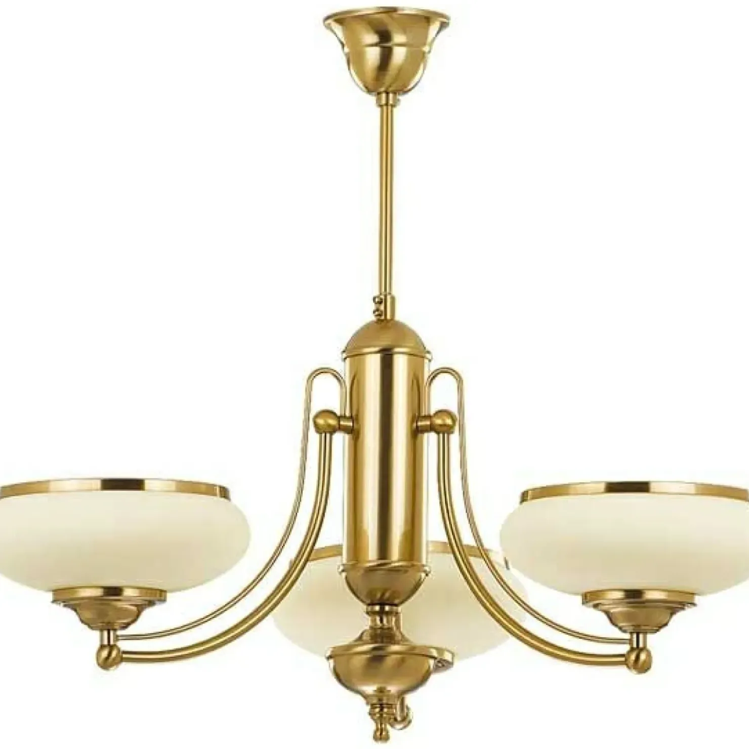 Lampa sufitowa z 3 szklanymi kloszami, złota AL 10903 | Kaja*Sklep Kaja Store