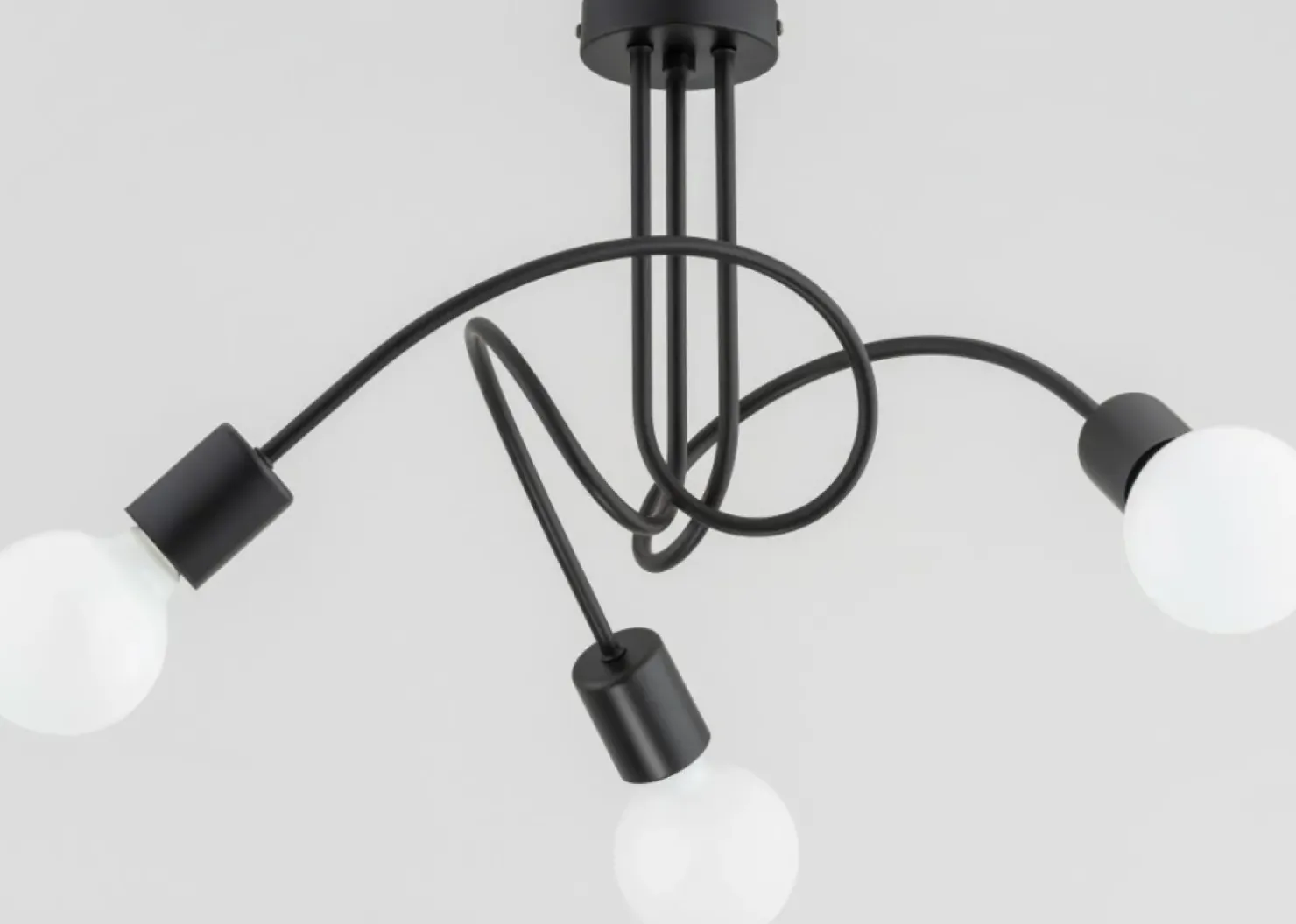 Sale Sklep Kaja Lampa sufitowa z 3 wyeksponowanymi żarówkami AL 28533 | Kaja