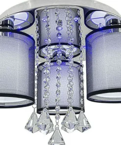 Best Sale Sklep Kaja Lampa sufitowa z abażurem w kształcie tuby DRS8007/3 8C | Kaja chrom