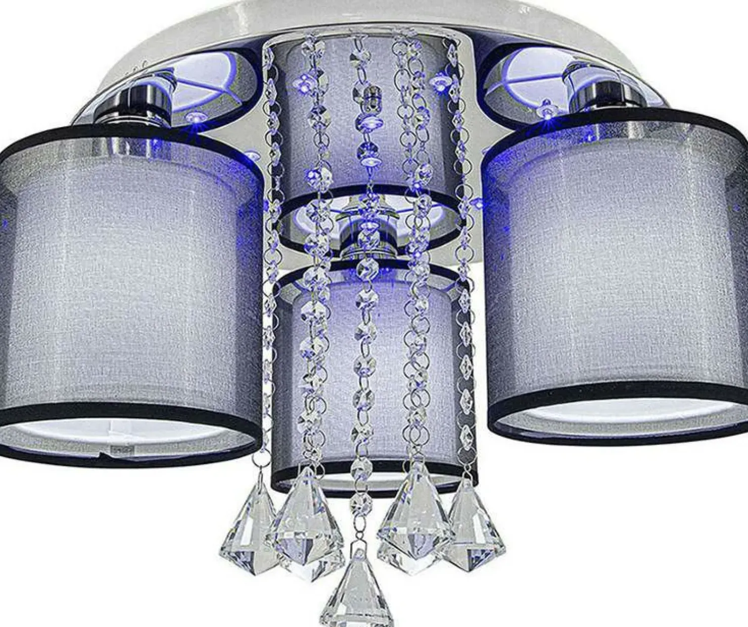 Best Sale Sklep Kaja Lampa sufitowa z abażurem w kształcie tuby DRS8007/3 8C | Kaja chrom