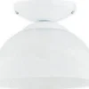 Lampa sufitowa z alabastrowym kloszem O3130 P1 BIA | Kaja Oświetlenie*Sklep Kaja Sale