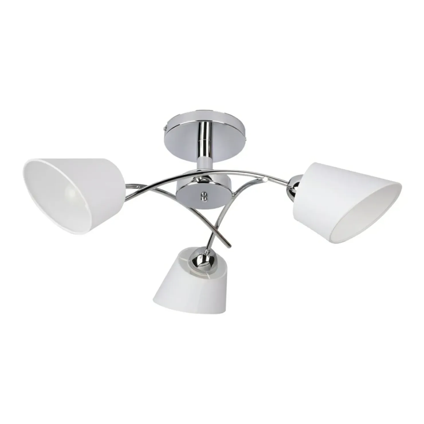 Lampa sufitowa z białymi abażurami, do sypialni 8341328 METTE | Kaja*Sklep Kaja Cheap