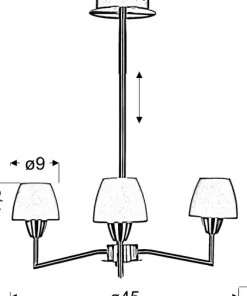 Lampa sufitowa z białymi kloszami 33-10639 TOGO | Kaja Oświetlenie*Sklep Kaja Fashion