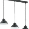 Lampa sufitowa z czarnymi kloszami O2983 W3 CZA + BIA| Kaja*Sklep Kaja Shop