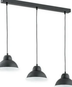 Lampa sufitowa z czarnymi kloszami O2983 W3 CZA + BIA| Kaja*Sklep Kaja Shop