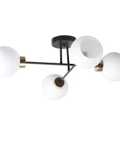 Outlet Sklep Kaja Lampa sufitowa z czterema, białymi kloszami 34-21076 z serii AMANDA | Kaja Oświe