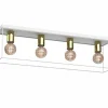 Lampa sufitowa z czterema, złotymi oprawkami LX 4359 HOMEN | Kaja*Sklep Kaja Fashion