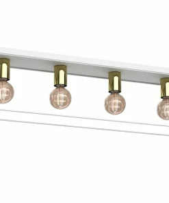 Lampa sufitowa z czterema, złotymi oprawkami LX 4359 HOMEN | Kaja*Sklep Kaja Fashion