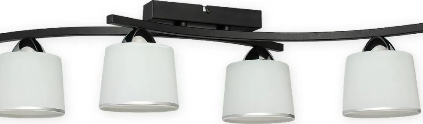 Lampa sufitowa z czterema kloszami O3244 P4 CZA + CH z serii ALTAR*Sklep Kaja Hot