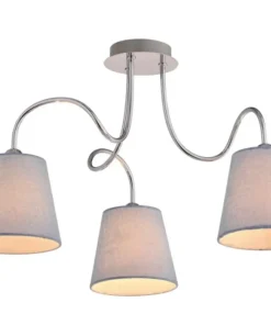 Outlet Sklep Kaja Lampa sufitowa z dekoracyjnymi ramionami 33-70746 LUK | Kaja srebrny