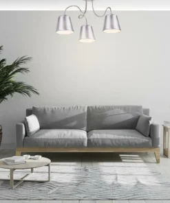 Outlet Sklep Kaja Lampa sufitowa z dekoracyjnymi ramionami 33-70746 LUK | Kaja srebrny