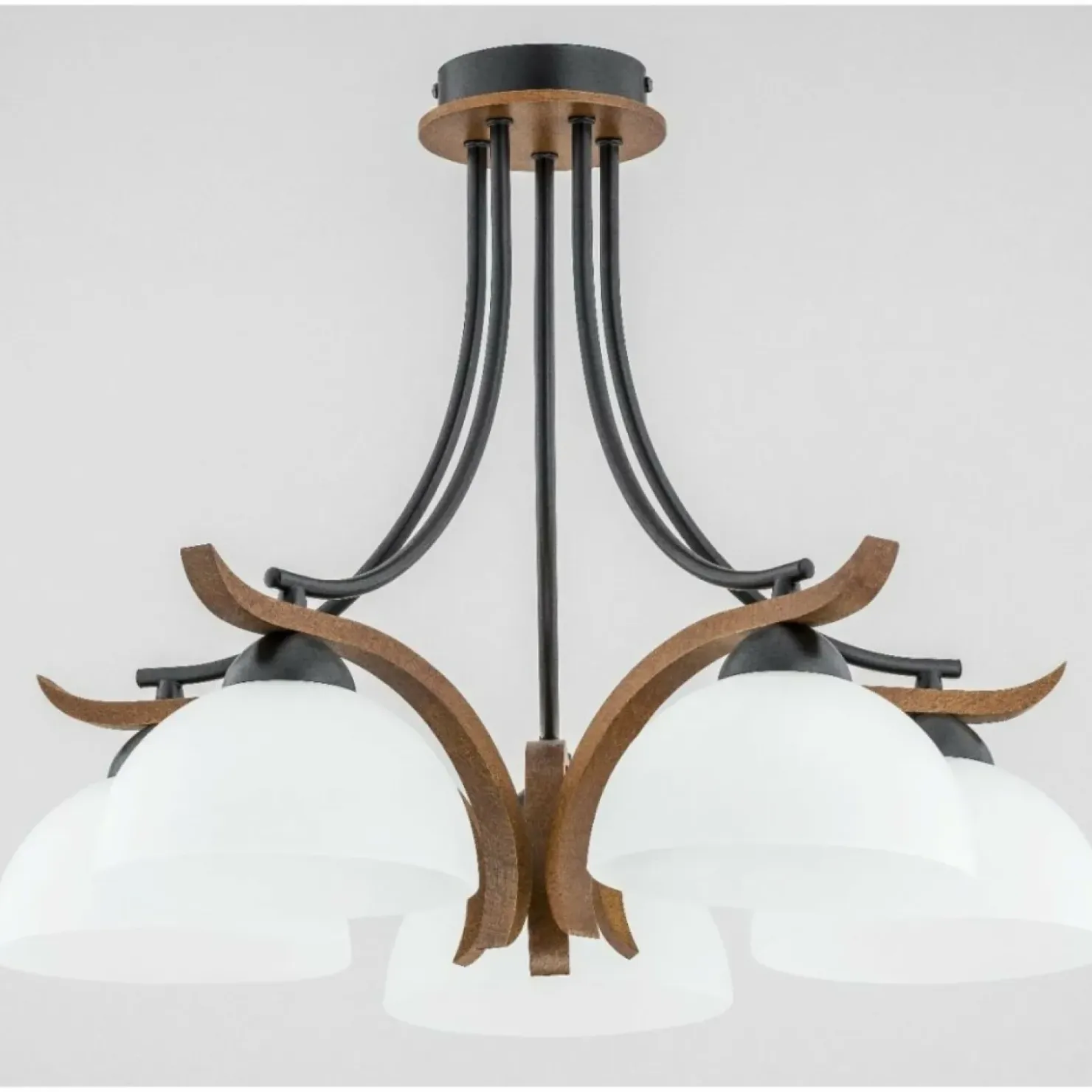 Lampa sufitowa z drewnianymi elementami AL 26125 BAFIA | Kaja*Sklep Kaja Hot