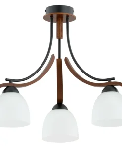 Lampa sufitowa z drewnianymi elementami AL 62422 z serii BAFIA*Sklep Kaja Fashion