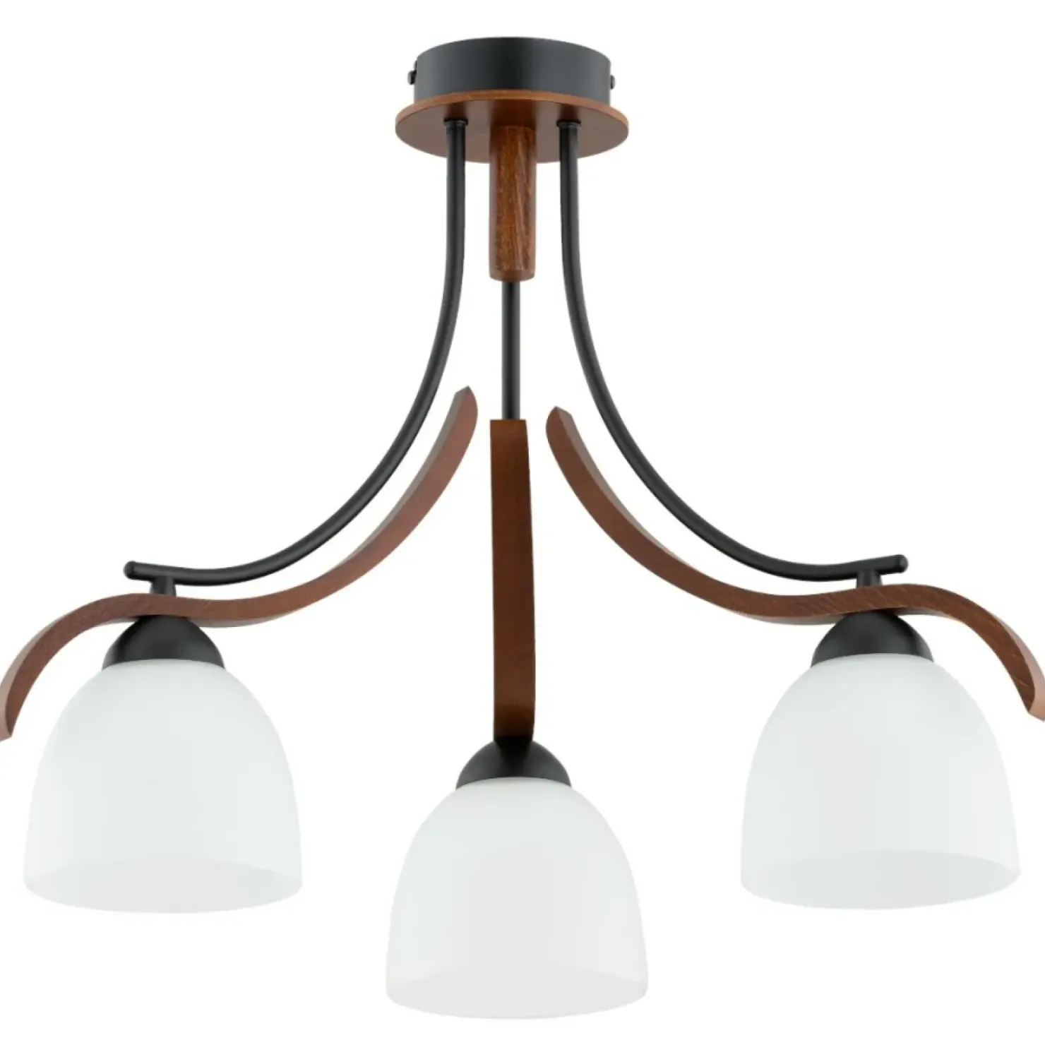 Lampa sufitowa z drewnianymi elementami AL 62422 z serii BAFIA*Sklep Kaja Fashion