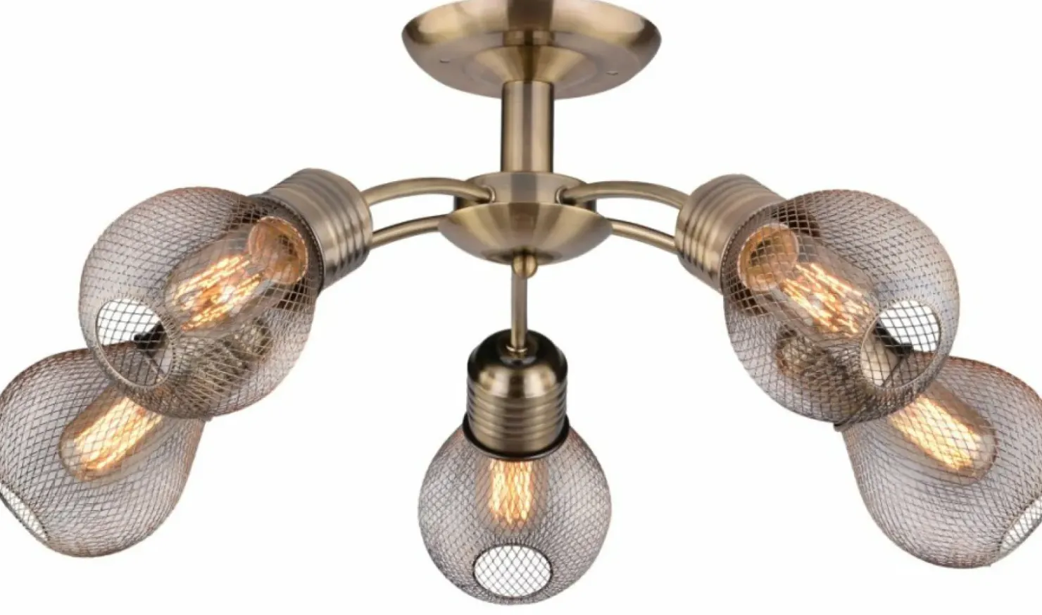 Lampa sufitowa z drucianymi kloszami 35-56603 GLIVA | Kaja Oświetlenie*Sklep Kaja New