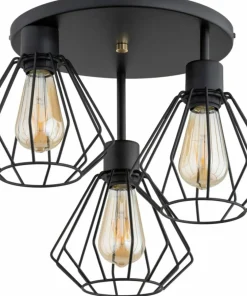 Clearance Sklep Kaja Lampa sufitowa z drucianymi, geometrycznymi kloszami AL 62351 TUET