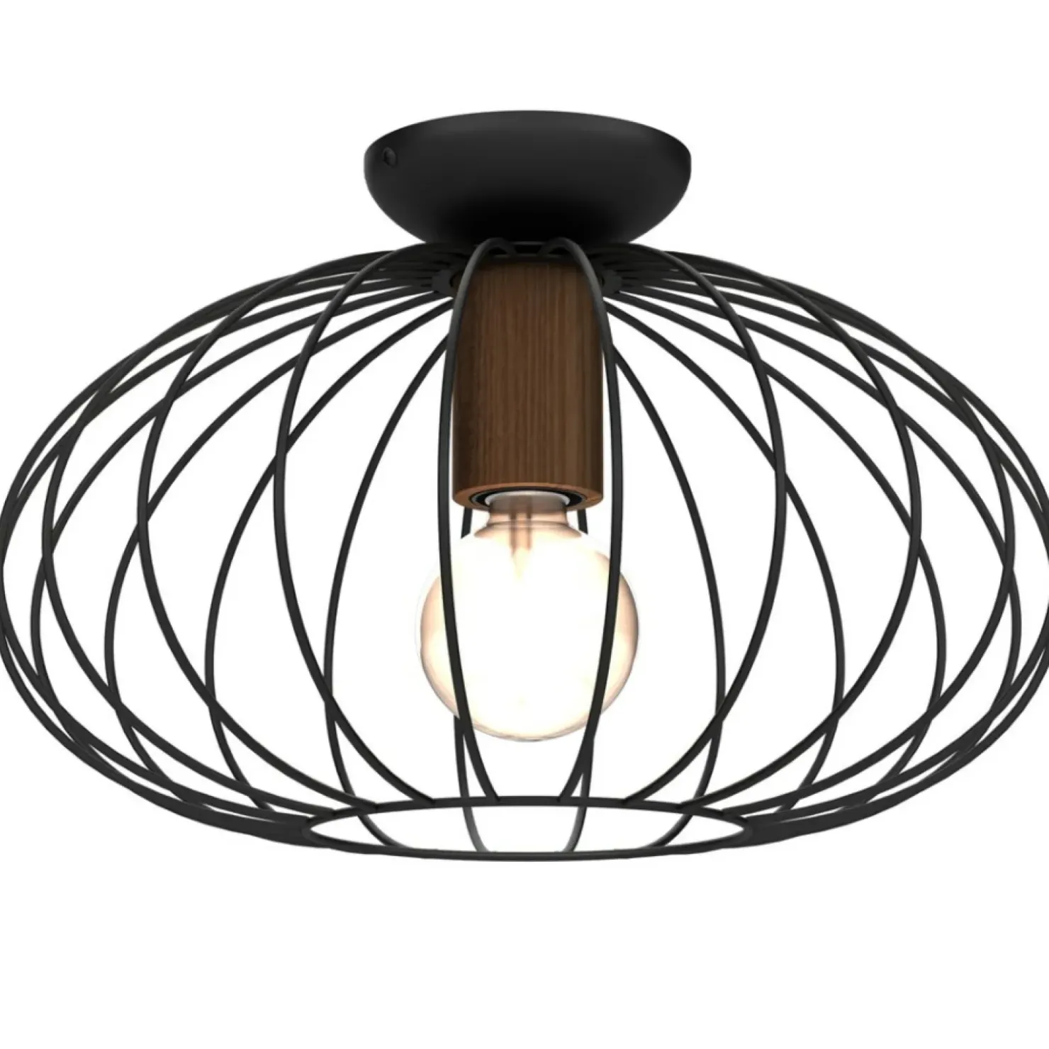 Store Sklep Kaja Lampa sufitowa z drucianym kloszem MLP7958 z serii MERIDIANO | Kaja Oświetlenie