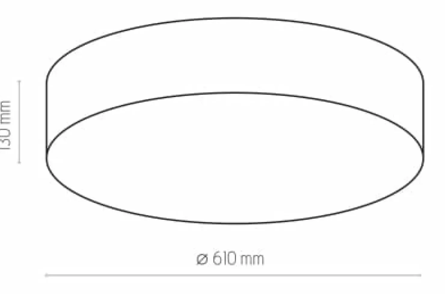 Best Sale Sklep Kaja Lampa sufitowa z dużym abażurem ⌀61cm TK 1584 RONDO | Kaja Oświetlenie