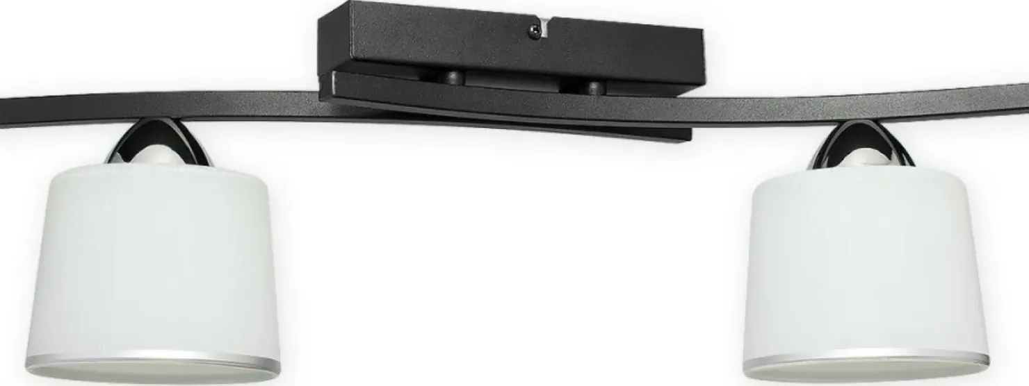 Lampa sufitowa z dwoma kloszami O3242 P2 CZA + CH z serii ALTAR | Kaja*Sklep Kaja Best Sale