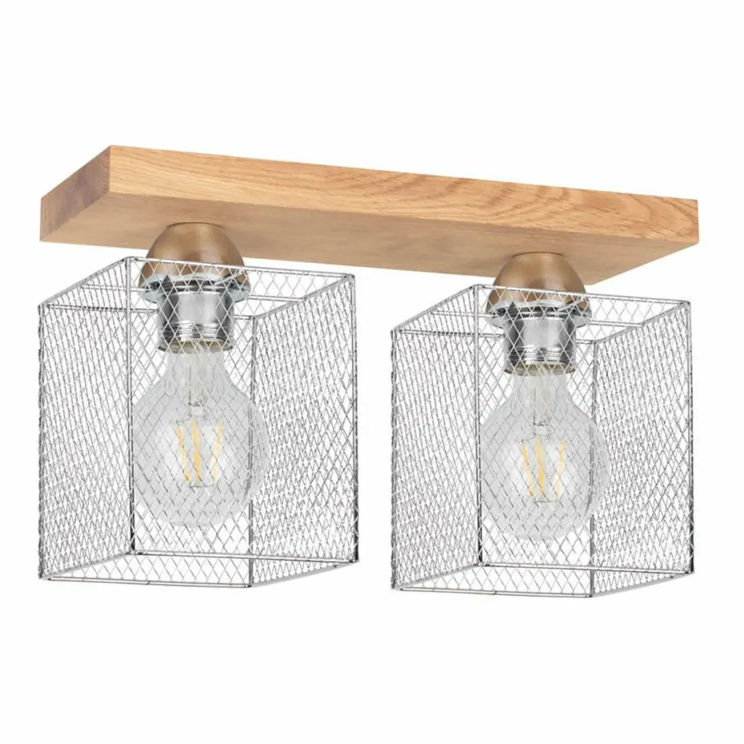 Clearance Sklep Kaja Lampa sufitowa z dwoma loftowymi spotami 8175274 NORMAN WOOD | Kaja