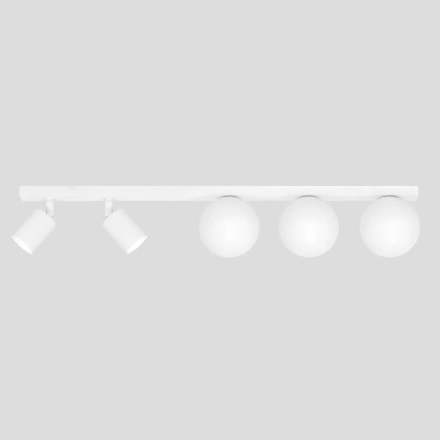 Lampa sufitowa z kloszami i reflektorami K-5496 z serii ANDI*Sklep Kaja Discount