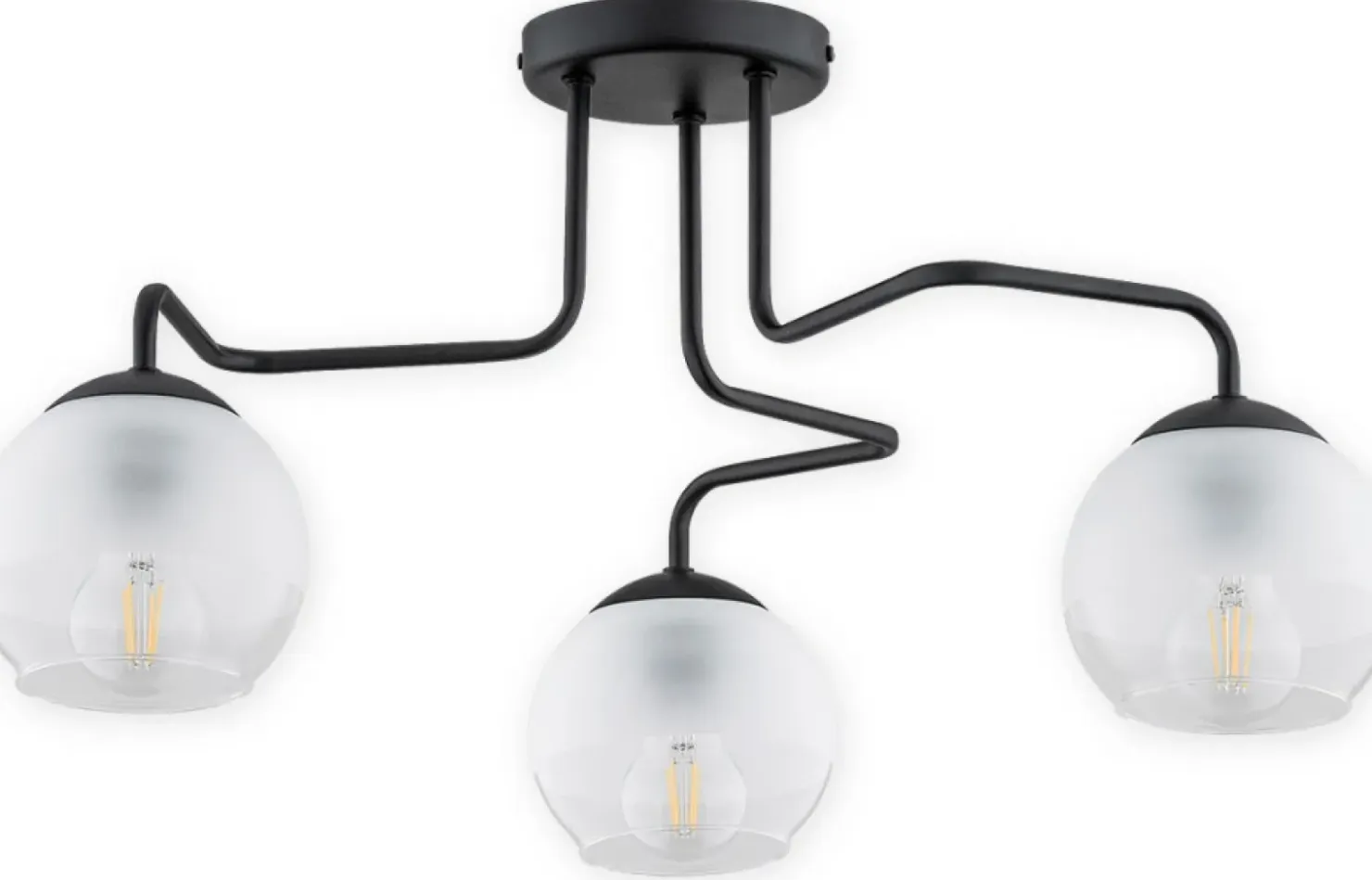 Lampa sufitowa z kloszami w dół O3093 W3 CZA SEGRE | Kaja Oświetlenie*Sklep Kaja Hot
