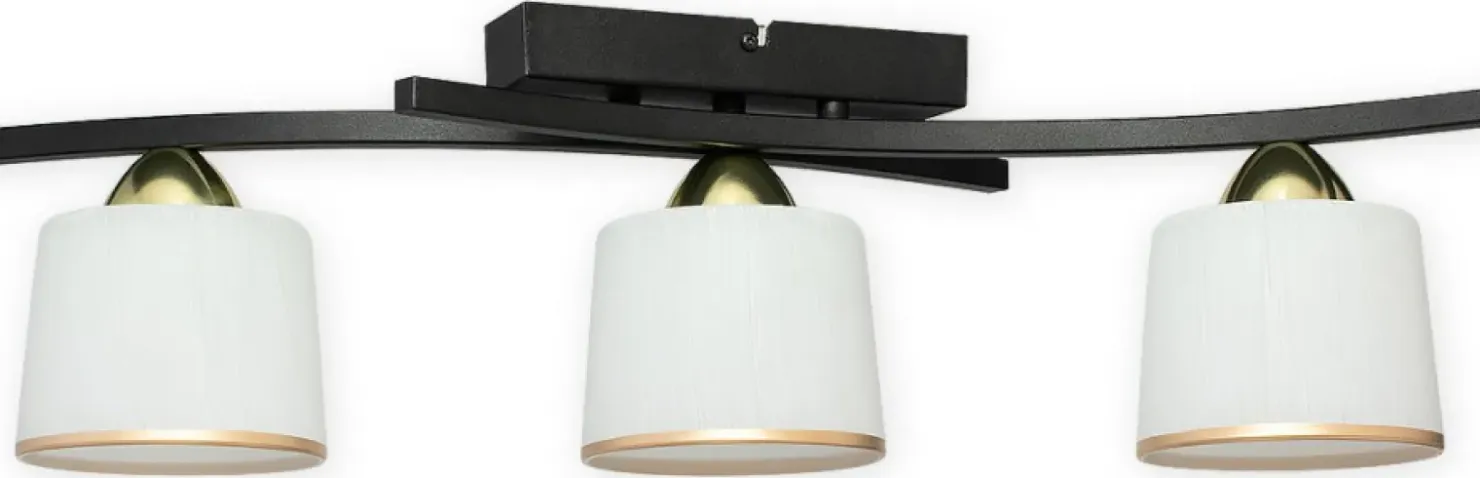 Lampa sufitowa z kloszami z rantami O3243 P3 CZA + ZL z serii ALTAR*Sklep Kaja Hot