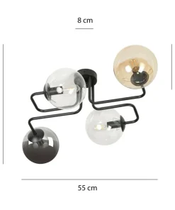 Cheap Sklep Kaja Lampa sufitowa z kolorowymi kloszami 843/4M1 | Kaja Oświetlenie