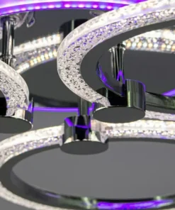 Flash Sale Sklep Kaja Lampa sufitowa z kolorowymi ledami DRS2032/3 z serii RING chrom