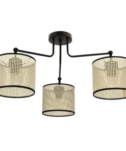 Lampa sufitowa z kremowymi abażurami 33-38241 TOPI | Kaja Oświetlenie*Sklep Kaja Clearance